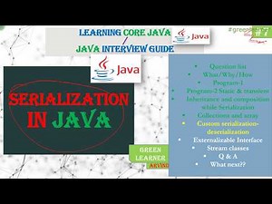 Custom Serialization & Deserialization || Serialization In Java #7 || Core Java Tutorial