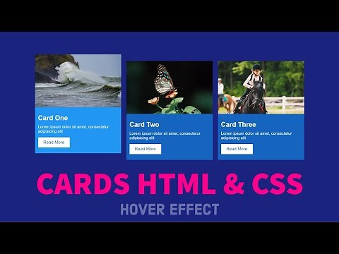 How To Make Cards in HTML CSS | CSS Card Design