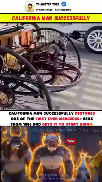 The WORLD’S FIRST CAR Just Started Again After 139 Years 😱 | Mercedes-Benz 1886 REBORN! #shorts