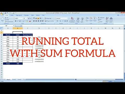How to calculate RUNNING TOTAL in excel | SUM function to calculate running total