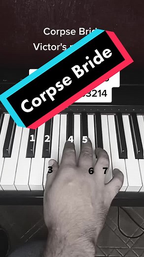 Corpse Bride piano tutorial #corpsebride #piano #pianotutorial