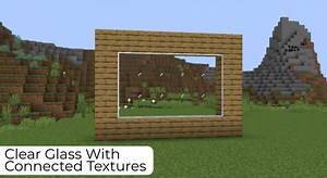 Clear Glass With Connected Textures Texture Pack for Minecraft [1.18][1.17][1.16][1.14][1.12][1.8.8]