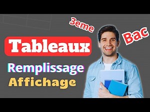 Les Tableau en algorithme et en python Bac et 3eme scientifique #t4sft