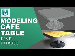 Modeling a Cafe table in Maya