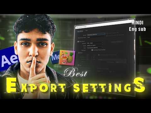 Best "4k" Export Settings for AE , Media Encoder and Handbrake.