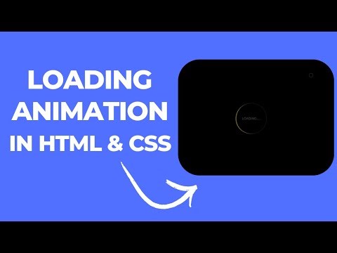 ✨ Beautiful Loading Animation in HTML & CSS | Pure CSS Preloader Tutorial