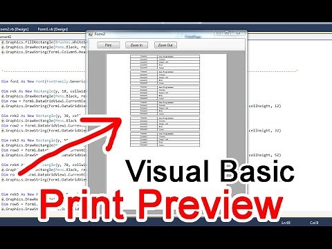Visual basic 2010 Datagridview, print preview control