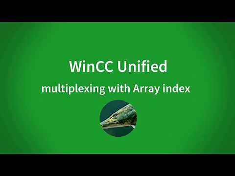 WinCC Unified V16: multiplex array of UDT with index tag