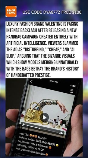 Valentino AI Ad Disaster