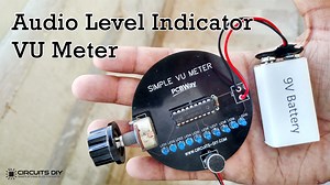 Audio Level Indicator using LM3914 - VU Meter
