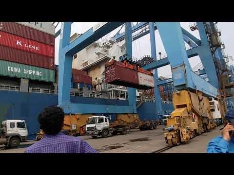 Unloading Cargo at JNPT