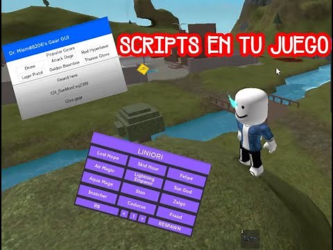 COMO AÑADIR SCRIPTS EN LA CONSOLA DE TU JUEGO I Roblox