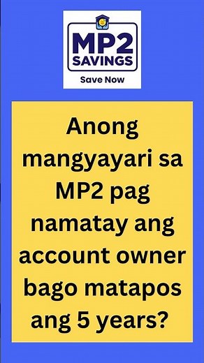 What will happen to MP2 if the member or account owner dies? #shorts #mp2 #mp2savings