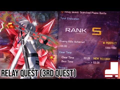 [PSO2:NGS] Relay Quest: Scorched Plains Battle (3rd Quest) | Bo/Sl/A |