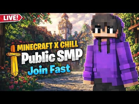 🔴 LIVE Minecraft Public SMP | Java + Bedrock | Free To Join 😱#live #smp #minecraft