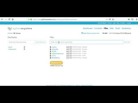 Python Anywhere Intro
