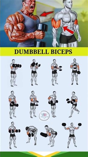 DUMBBELL BICEPS ON FIRE 💪🔥