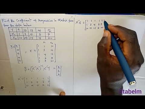 Step by Step Matrix Approach to Multiple Linear Regression Solved Problem