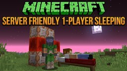 Server Friendly 1-Player Sleeping Tutorial Minecraft Map