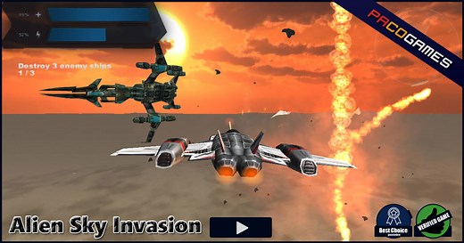 Alien Sky Invasion | Play the Game for Free on PacoGames