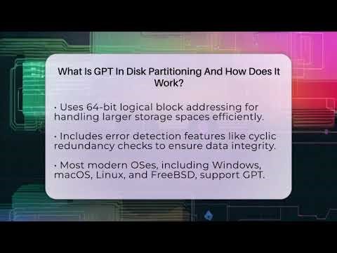 What Is GPT In Disk Partitioning And How Does It Work? - All About Operating Systems