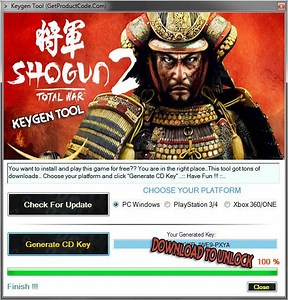 Shogun 2 Total War Cd Key Generator