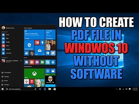 How to Create a PDF File in Windows 10