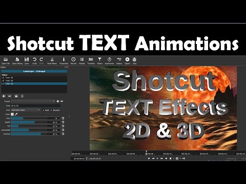 How To Add TEXT in Shotcut - Shotcut How To Add TEXT - Shotcut Text Animation - Shotcut Tutorial -