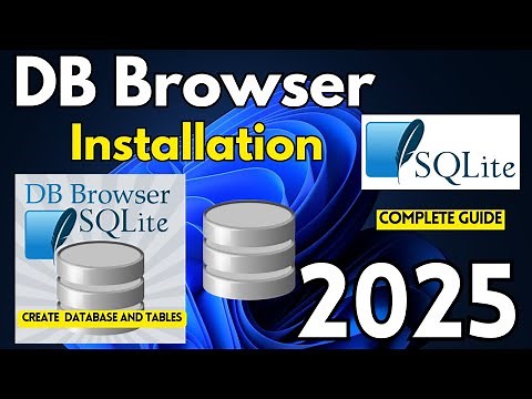 How to install DB Browser for SQLite on Windows 10/11 [ 2025 ] Create Database, Table in SQL