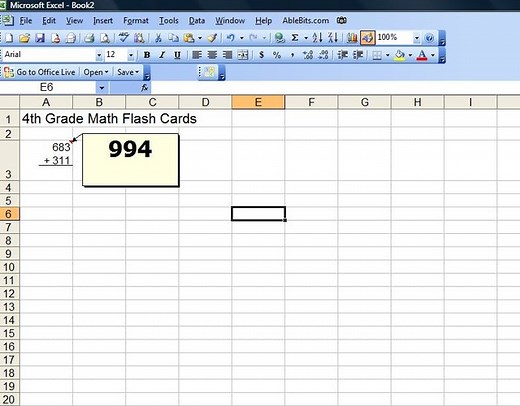 How to Make Flash Cards with Excel | Techwalla