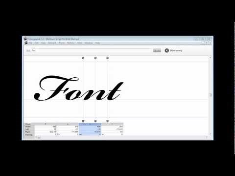 Handwriting Fonts in Fontographer 5