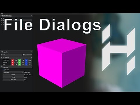 Open/Save File Dialogs | Game Engine series