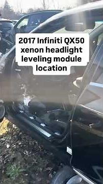 2017 Infiniti QX50 xenon headlamp leveling computer sentinel module part number 253C0-1BA0C location