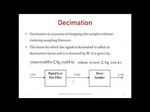 DSPA_4. Decimation and Interpolation