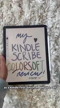 Kindle Scribe Colorsoft hands on