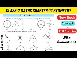 Class 7 Maths Chapter 12 Symmetry NCERT Exercise 12.2 Full Solved #class7maths