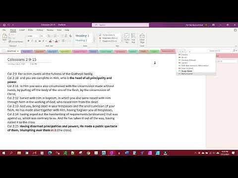 Create Section Groups in OneNote