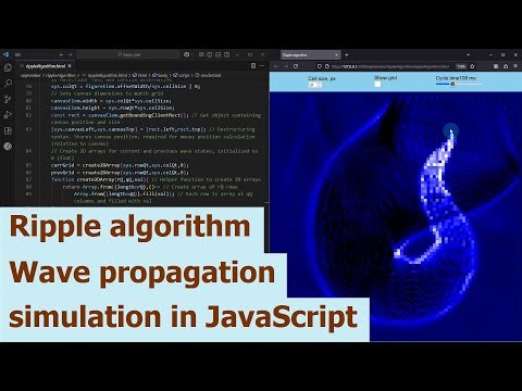 Ripple algorithm - Wave propagation simulation in JavaScript