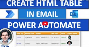 Power Automate flow HTML Table Formatting in Email | Flows & SharePoint
