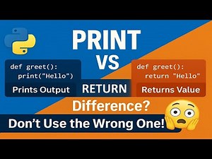 print() vs return() in Python Functions – Complete Guide with Examples