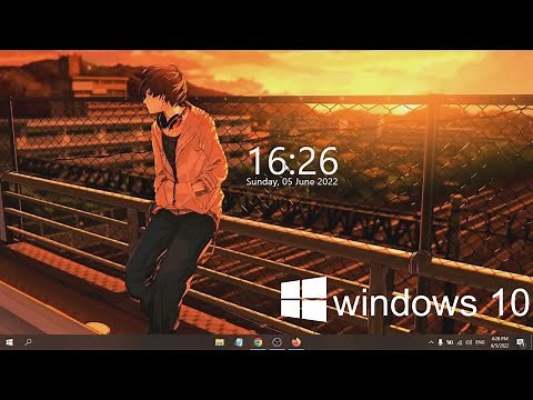 How to add clock widget in windows 10