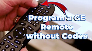 How to program a GE universal remote without codes