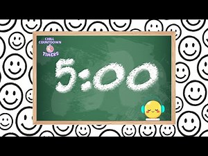 5 Minute Classroom Timer Cute Countdown for Students and Teachers