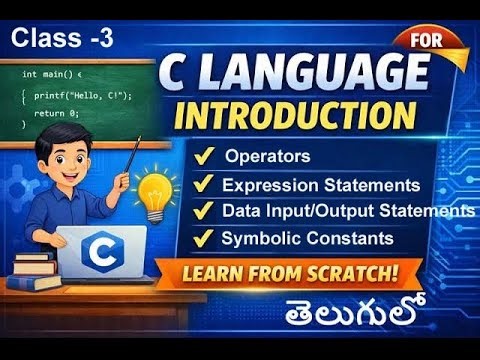 C Programming Basics | Input & Output Statements, Operators & Symbolic Constants