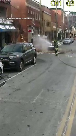 Video shows moment gas explosion levels building