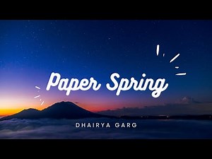 DIY Paper Spring Craft Tutorial