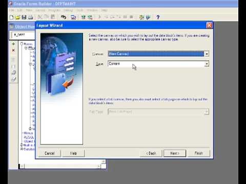 Oracle Forms 11g - Data Block Wizard