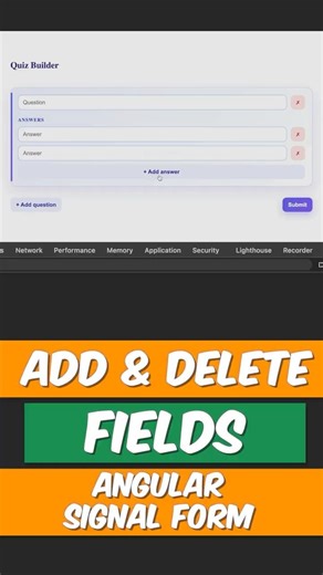 Adding and removing elements in nested Angular signal form #coding #javascript #frontend