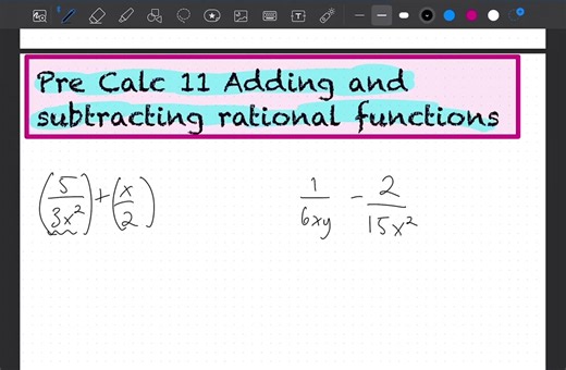 Adding Rational Functions: College & High School Math Tips