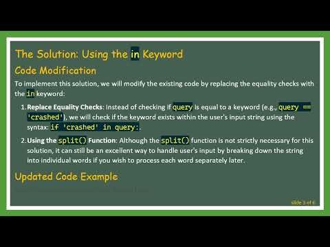 How to Select Keywords from User Input in Python